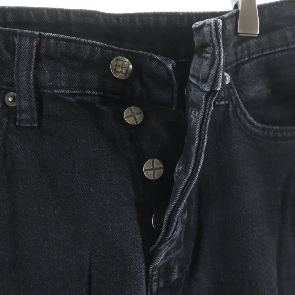 KSUBI(スビ) ボタンフライ スキニーデニムパンツ ブラック