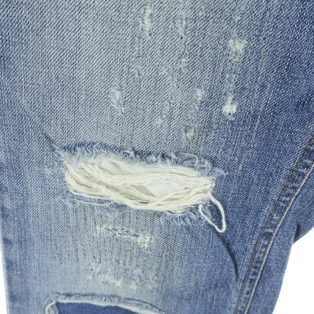 DOLCE & GABBANA(ドルチェアンドガッバーナ) ダメージ加工 スキニーデニムパンツ インディゴ GZN9LD