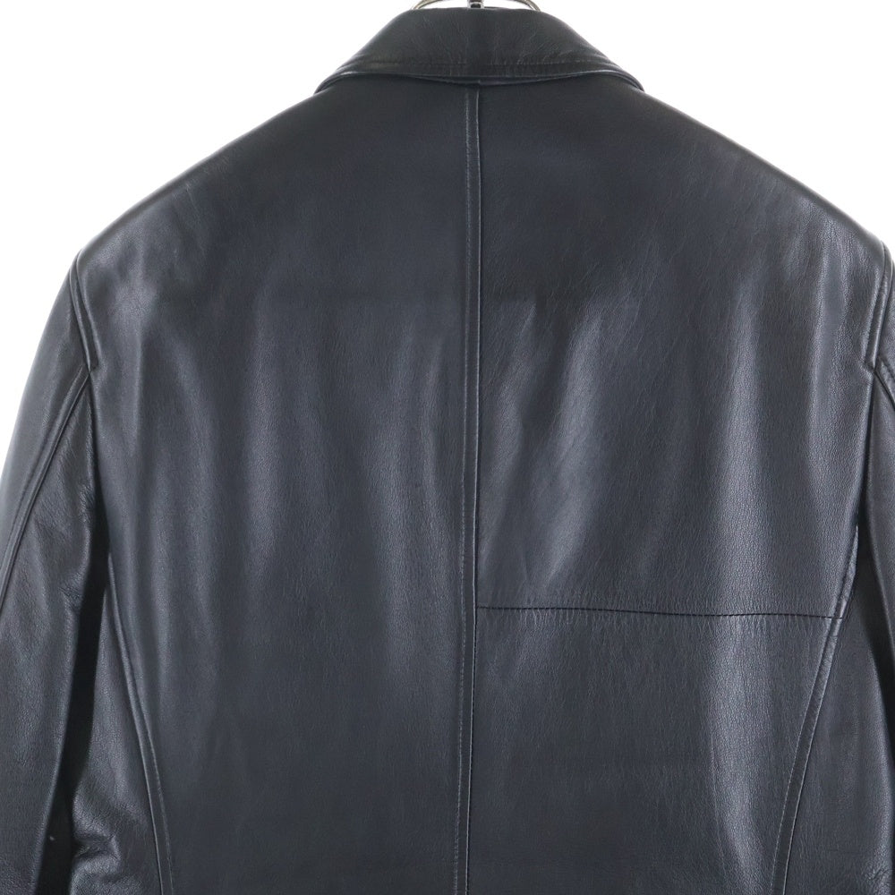 Paul Smith(ポールスミス) ラムレザー 3B シングルテーラードジャケット ブラック