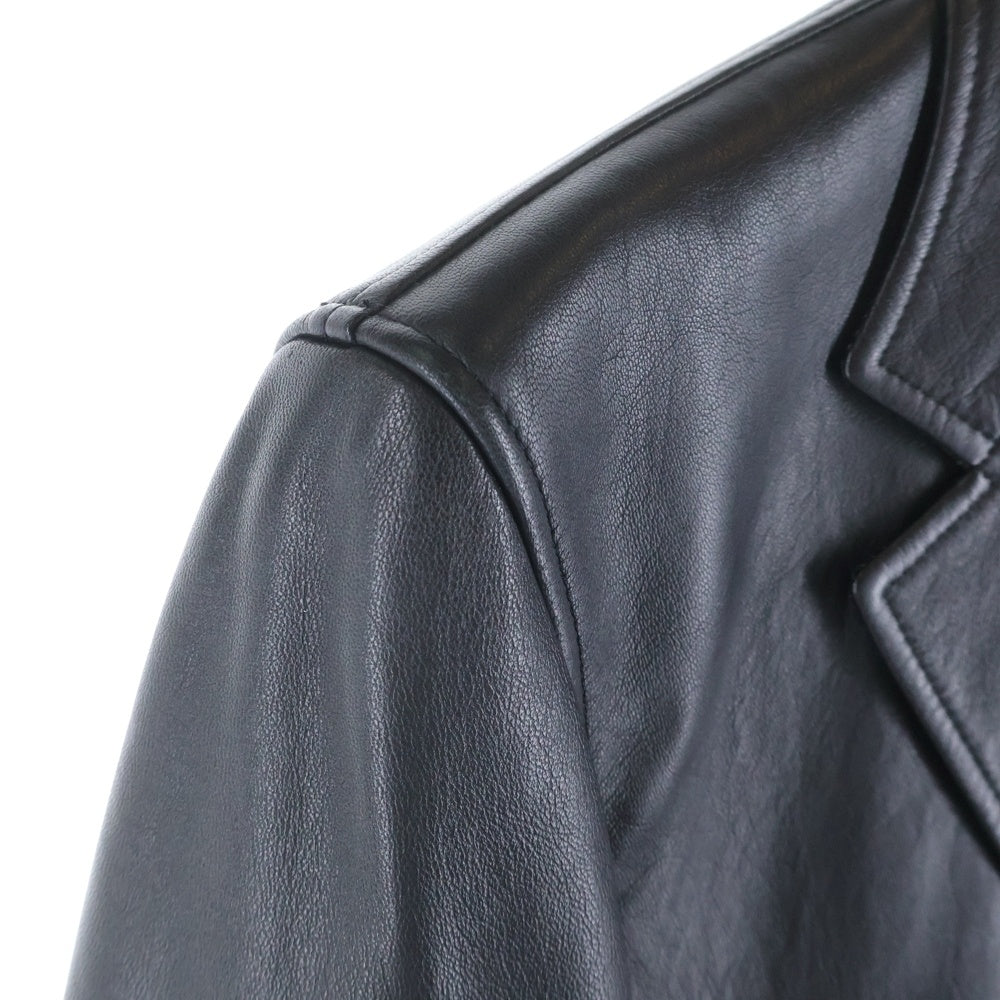 Paul Smith(ポールスミス) ラムレザー 3B シングルテーラードジャケット ブラック