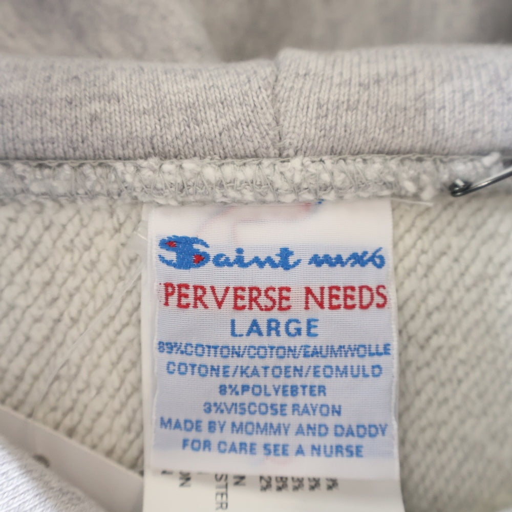 SAINT MICHAEL(セントマイケル) SAINT MX6 Hoodie ロゴ スウェットプル