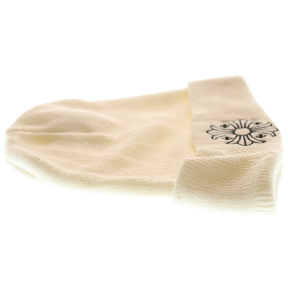 CHROME HEARTS(クロムハーツ) WOOL WATCH CAP CHプラスロゴエンブロイダリー ウールビーニー ニットキャップ ニット帽 ホワイト