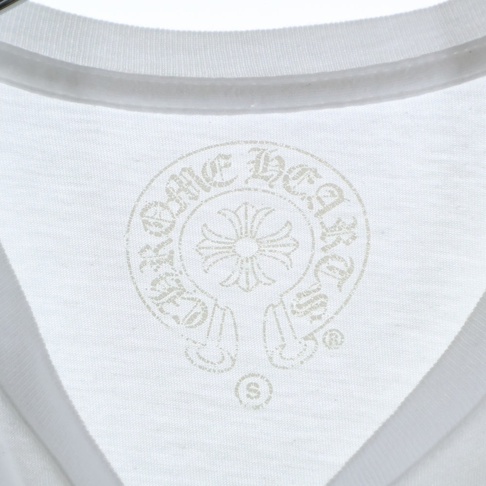 CHROME HEARTS(クロムハーツ) CH T-SHRT ロサンゼルス限定バックホースシュープリント 半袖Tシャツ カットソー ホワイト
