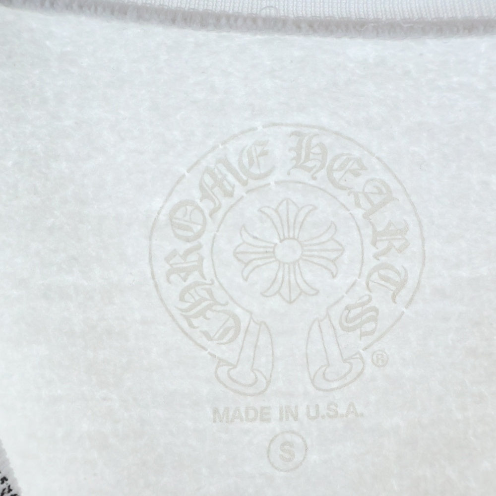CHROME HEARTS(クロムハーツ) Neck Logo Crewneck Sweatshirt ネックロゴ クルーネックスウェットトレーナー ホワイト