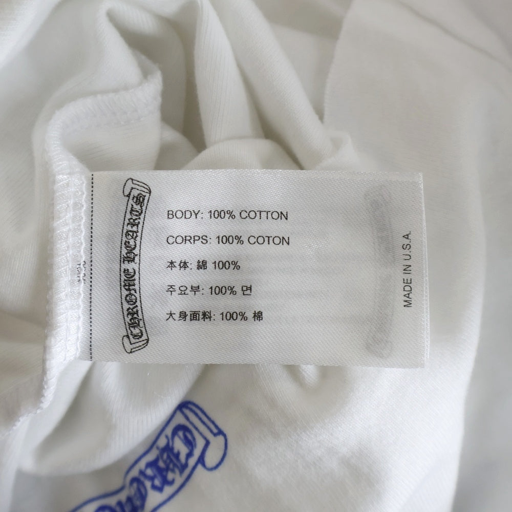 CHROME HEARTS(クロムハーツ) Rolling Stones Lip&Tongue Neck Logo S/S Tee ローリングストーンズ リップアンドタン ネックロゴ 半袖Tシャツ レディース ホワイト