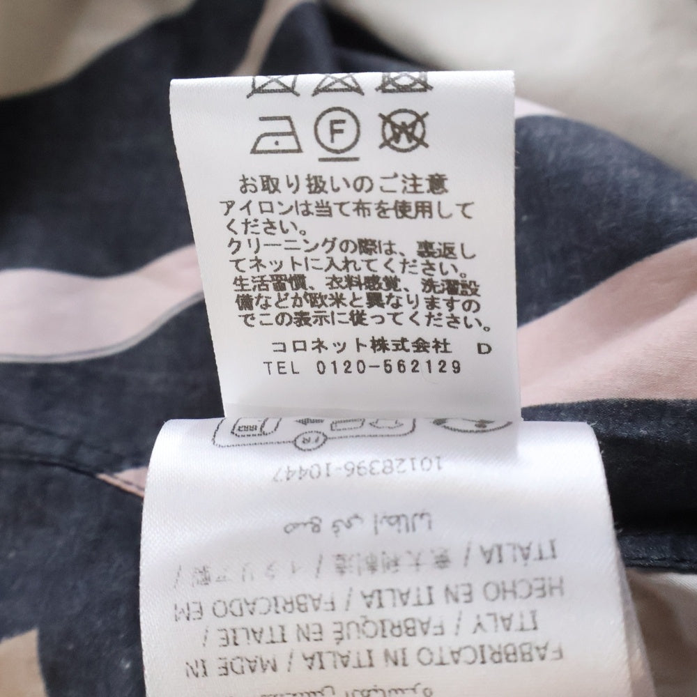 EMILIO PUCCI(エミリオプッチ) Marmo Print Bowling Shirt プリント総柄 オープンカラー 半袖シャツ ピンク/ブラック 5HRJ91 5H760 レディース