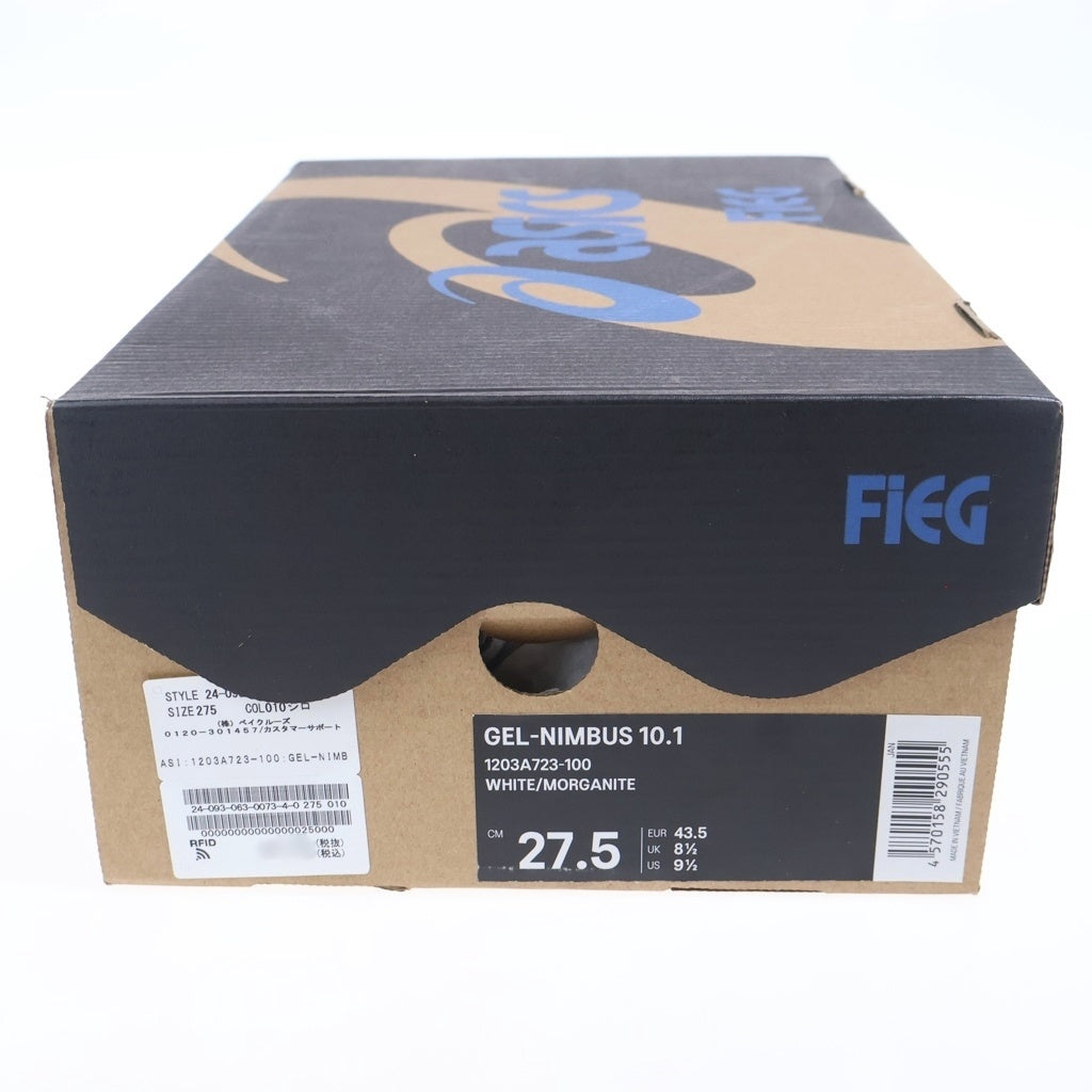 ASICS(アシックス) ×KITH RONNIE FIEG GEL-NIMBUS 10.1 キス ロニーファイグ ゲルニンバス10.1 ローカットスニーカー グレー/ピンク US9.5/27.5cm 1203A723-100