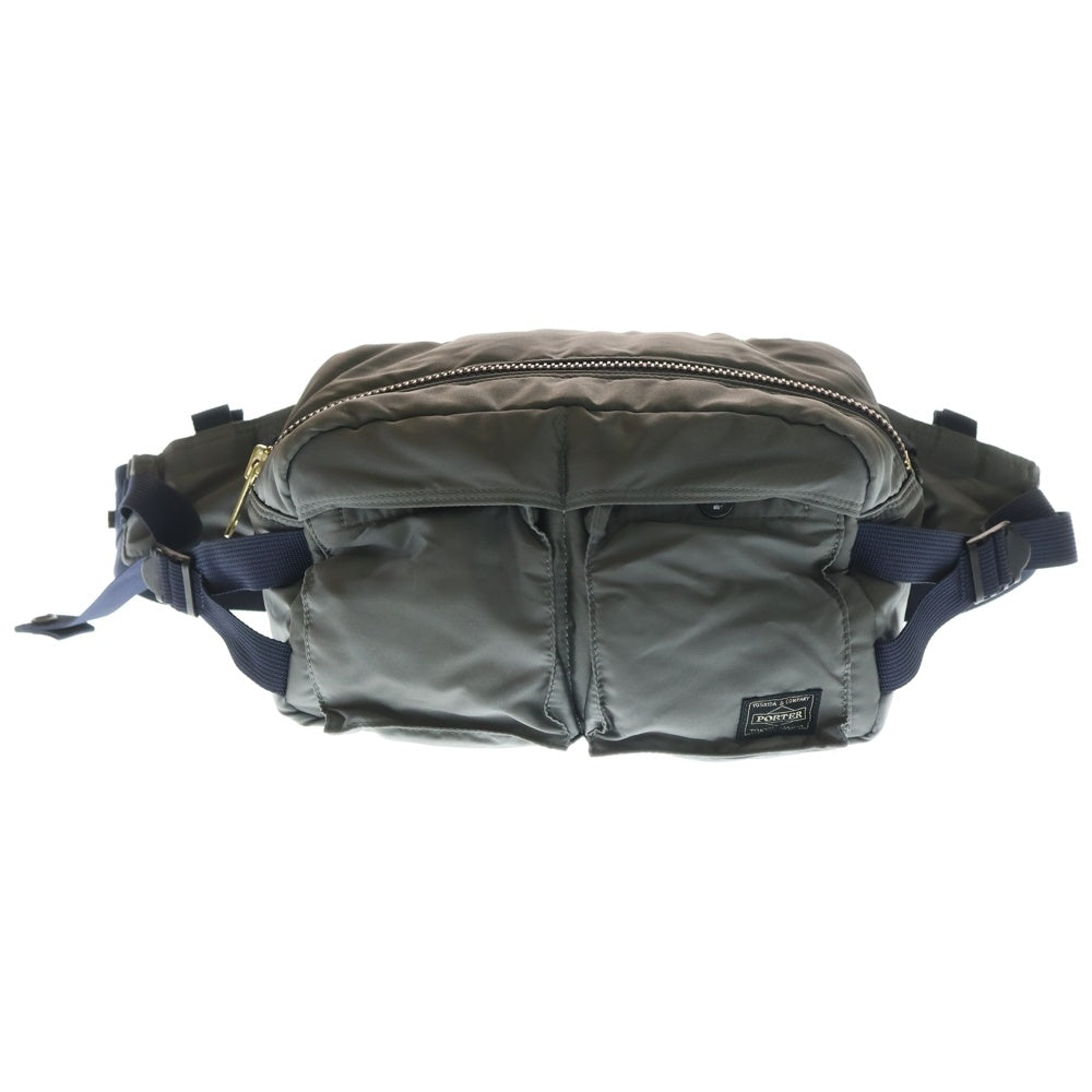 PORTER(ポーター) TANKER タンカー ナイロン ウエスト ボディバッグ グレー
