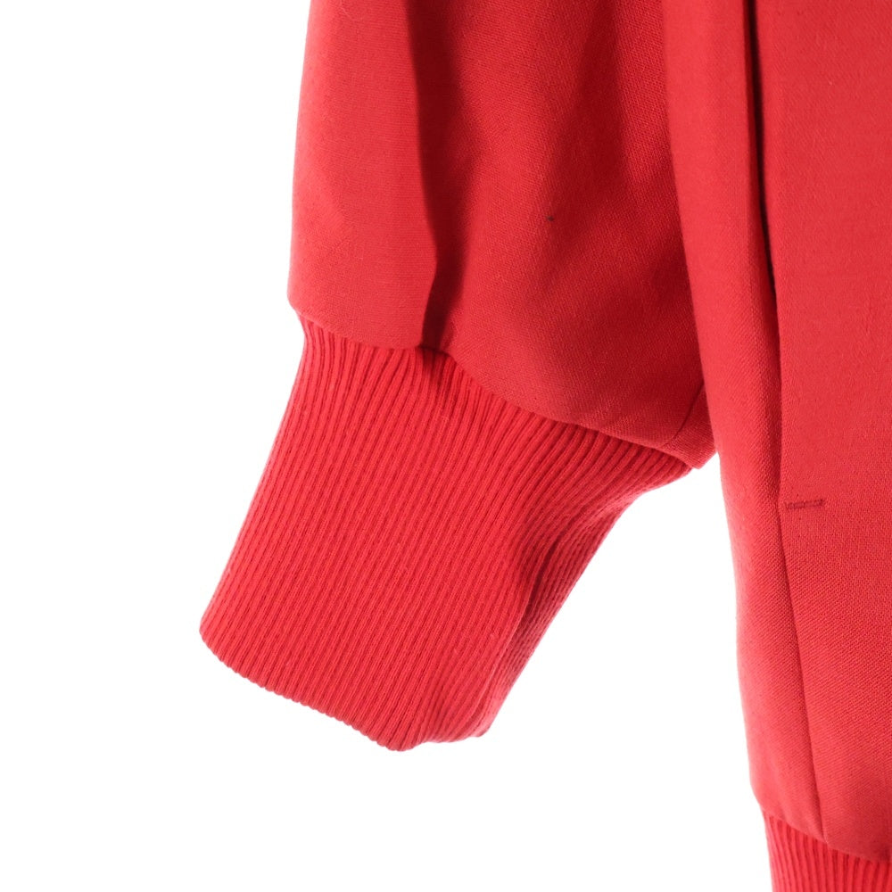 Maison Margiela(メゾンマルジェラ) 14SS WOOL BLEND GABARDINE OVERSIZED BASEBALL JACKET ウール混ギャバジン ダブルカラー オーバーサイズベースボールジャケット ロングコート レッド S51AM0157