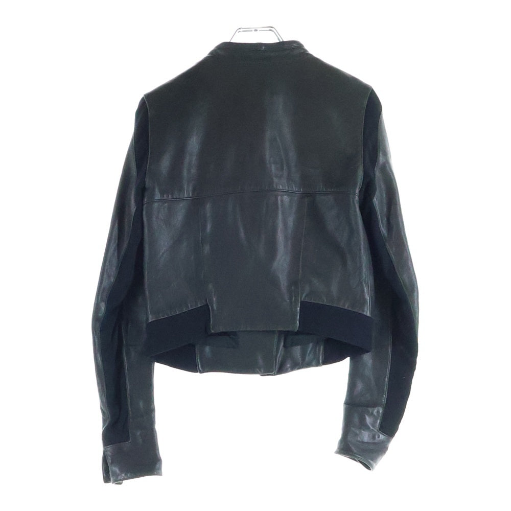 HELMUT LANG(ヘルムートラング) ダブルライニング レザーニット切替