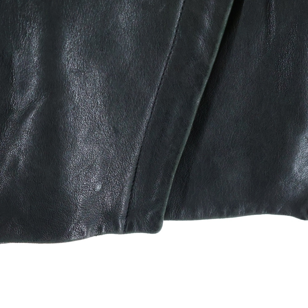 HELMUT LANG(ヘルムートラング) ダブルライニング レザーニット切替