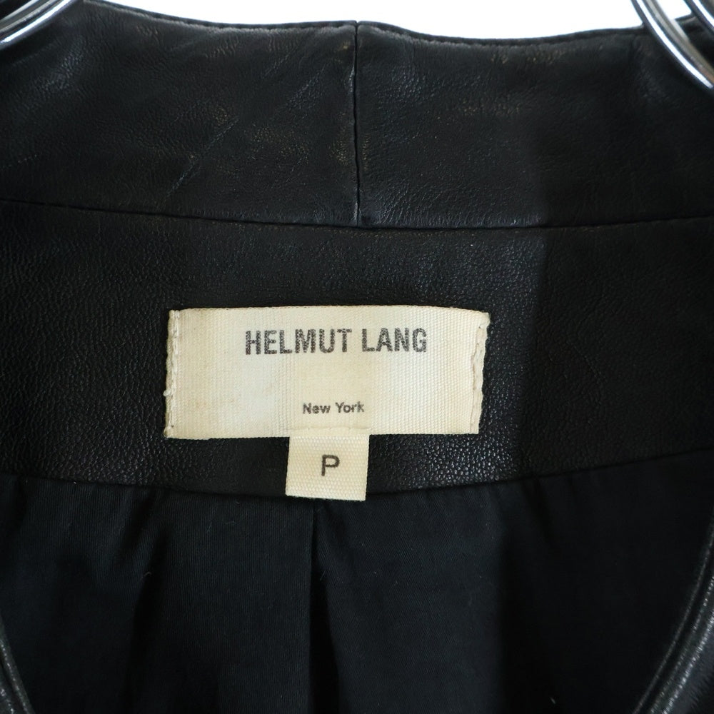 HELMUT LANG(ヘルムートラング) ダブルライニング レザーニット切替