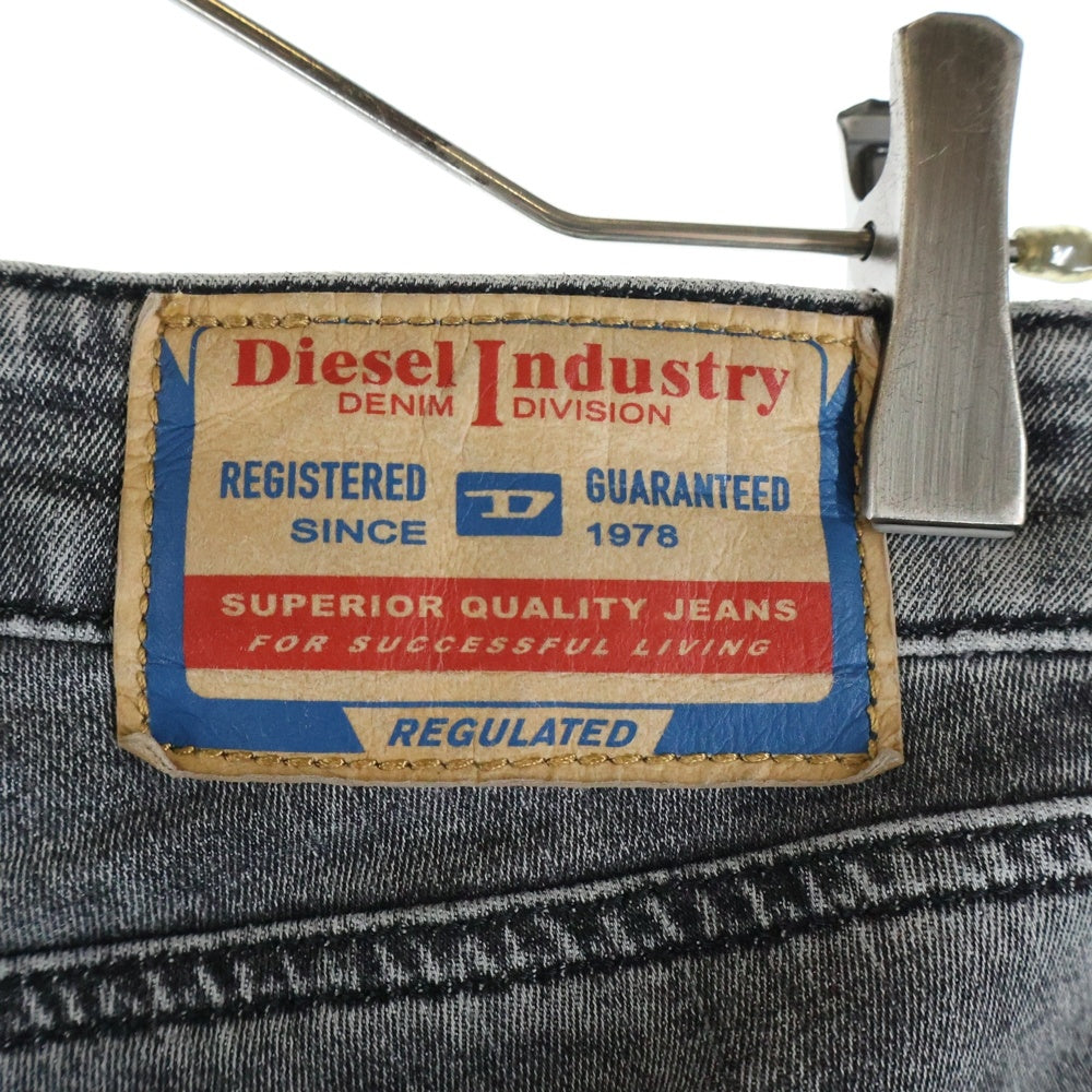 DIESEL(ディーゼル) ジップフライ デニム ジョグ スキニーパンツ グレー レディース D-OLLIES-T