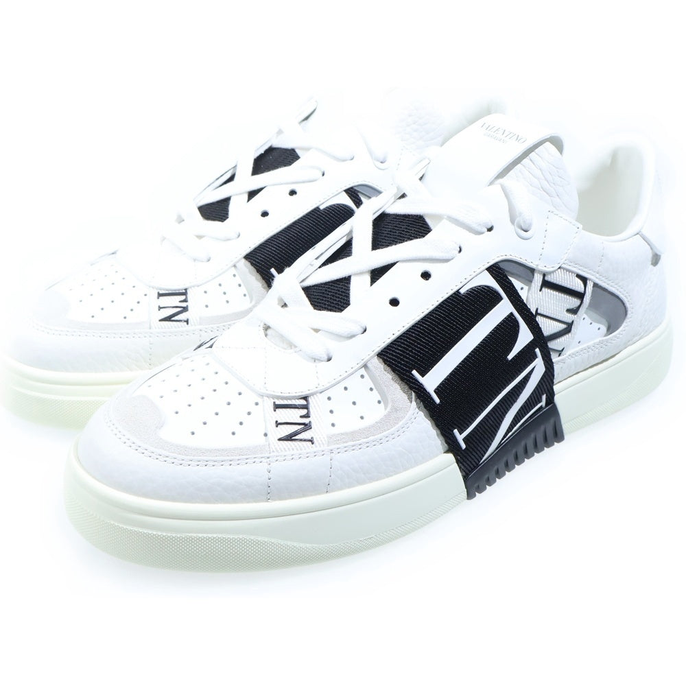 VALENTINO(ヴァレンティノ) ロゴ レザー ローカットスニーカー ホワイト/ブラック TUC58Y2