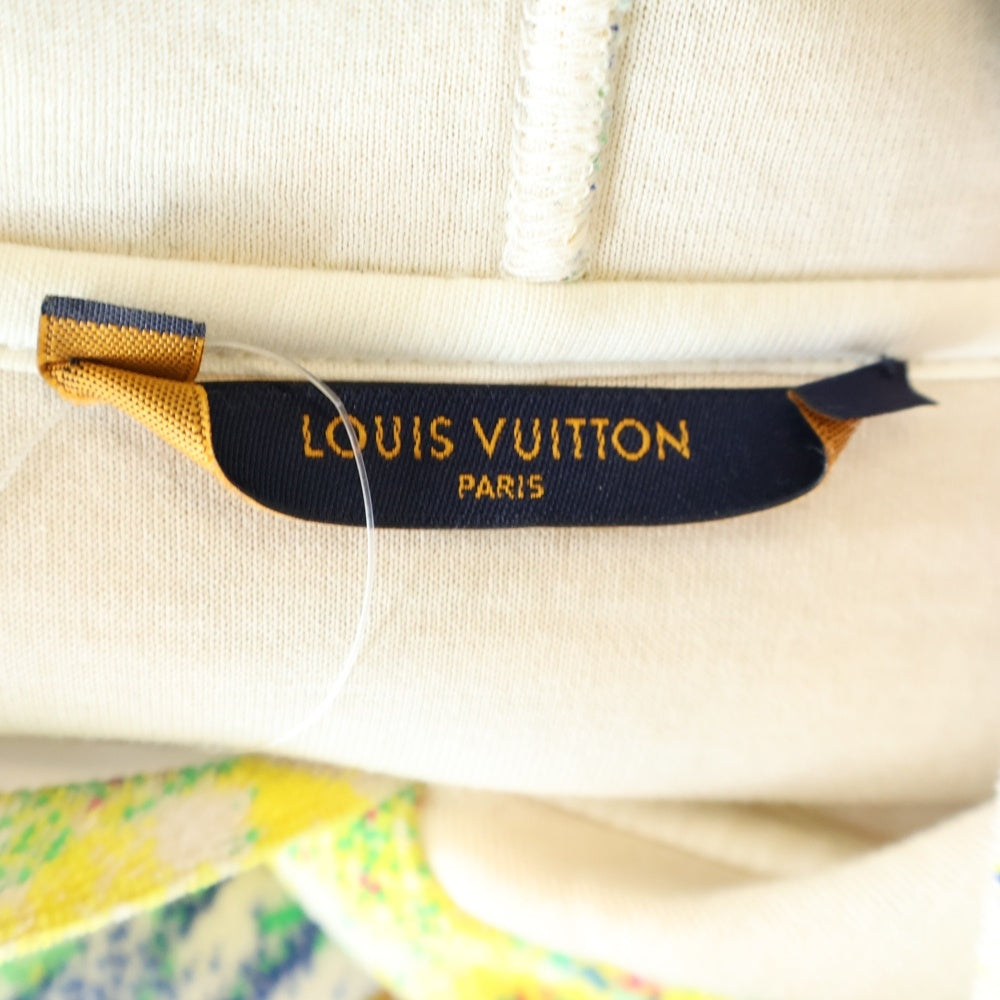 LOUIS VUITTON(ルイヴィトン) 21SS Velvet Pastel Monogram Jacquard Pullover パステルモノグラム 総柄 プリント ベルベット プルオーバーパーカー フーディ マルチ RM211M ZMJ HKY18W