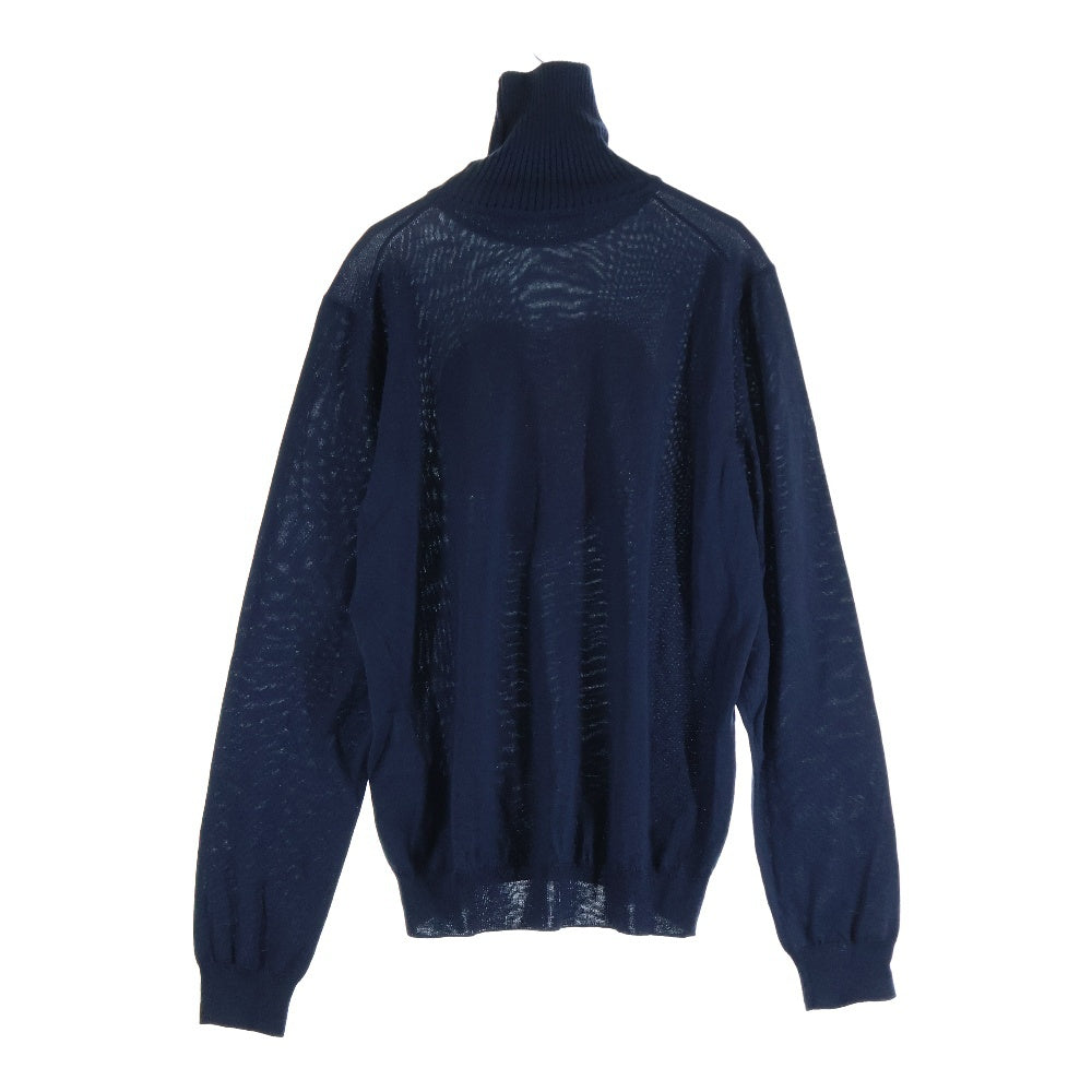 LOUIS VUITTON(ルイヴィトン) 22SS ×NIGO インタルシアハート ロゴ ウール ハイネック ニット セーター ネイビー RM221M ZLL HMN05W
