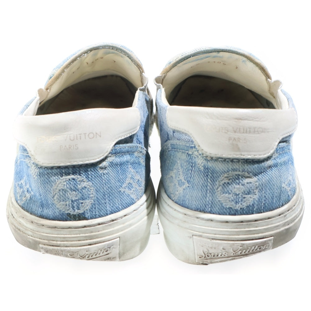 LOUIS VUITTON(ルイヴィトン) トロカデロライン モノグラム デニム ローカットスニーカー スリッポン インディゴ