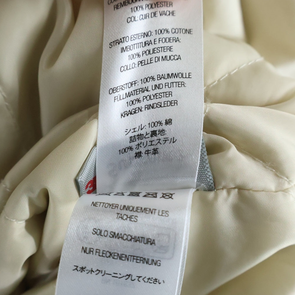 SUPREME(シュプリーム) 24AW Leather Collar Utility Jacket レザーカラー ユーティリティ ジャケット アイボリー