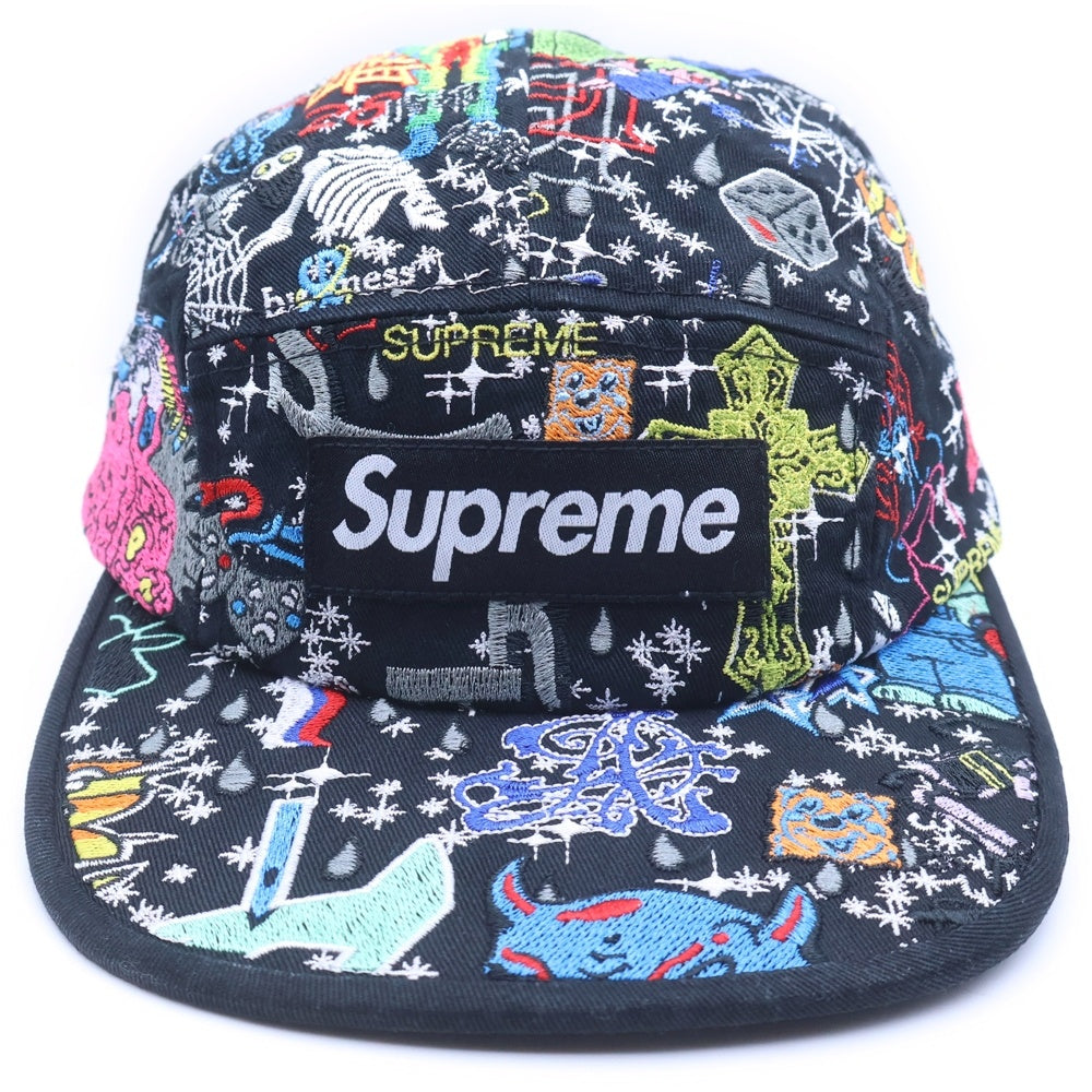 SUPREME(シュプリーム) 25SS AOI Embroidered Camp Cap アオイ エンブロイド キャンプ キャップ 帽子 ブラック/マルチ
