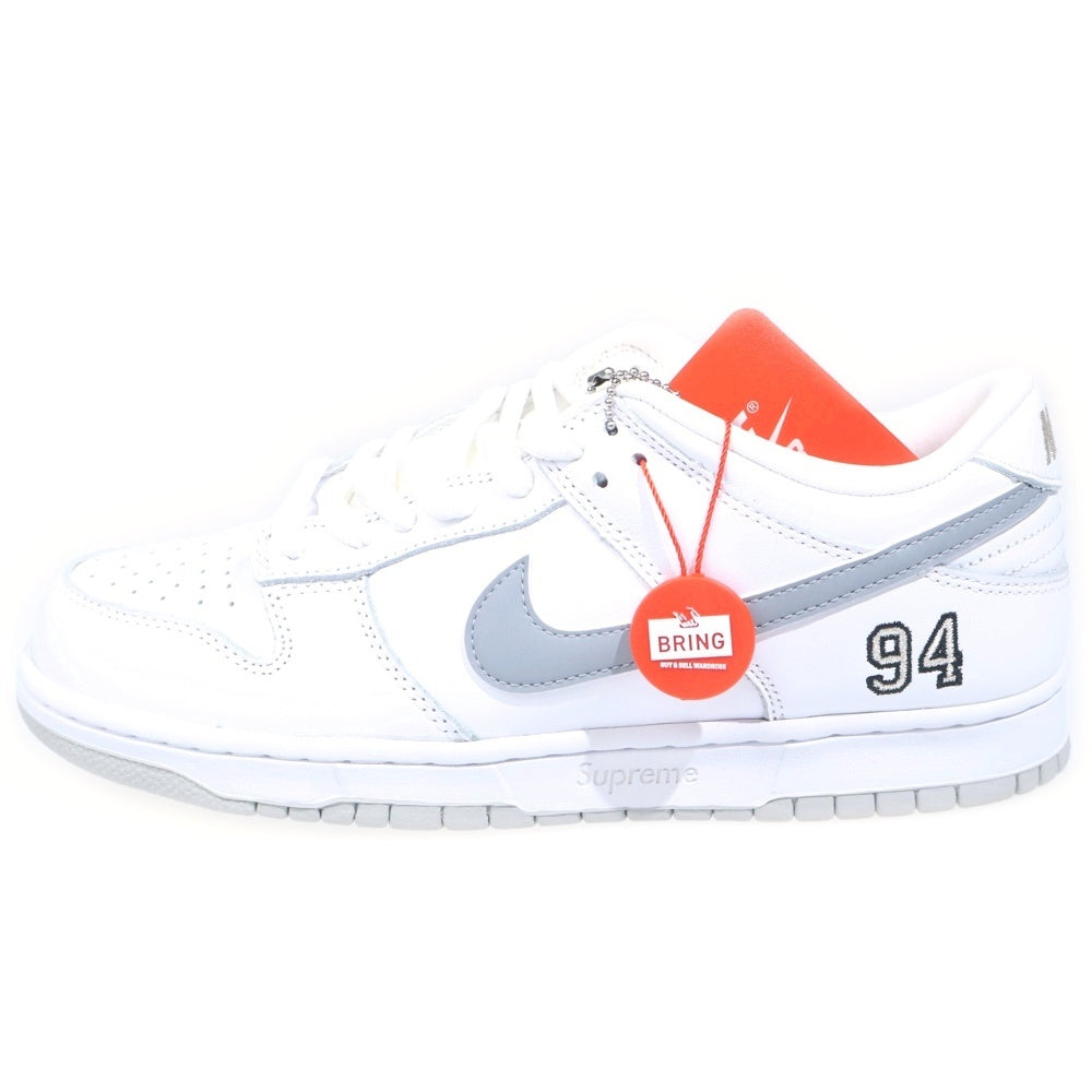 NIKE SB(ナイキエスビー) ×SUPREME DUNK LOW OG QS シュプリーム ダンク ローカットスニーカー ホワイト US9.5/27.5cm HQ8487-100