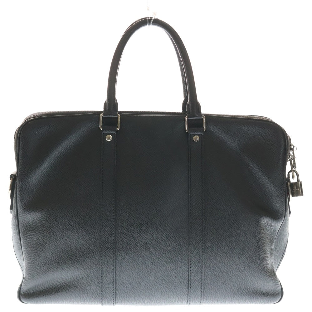 LOUIS VUITTON(ルイヴィトン) ポルトドキュマン ヴォワヤージュ タイガ レザー 2WAY ショルダーバッグ ビジネスバッグ ハンドバッグ ブラック M30638 FL4147