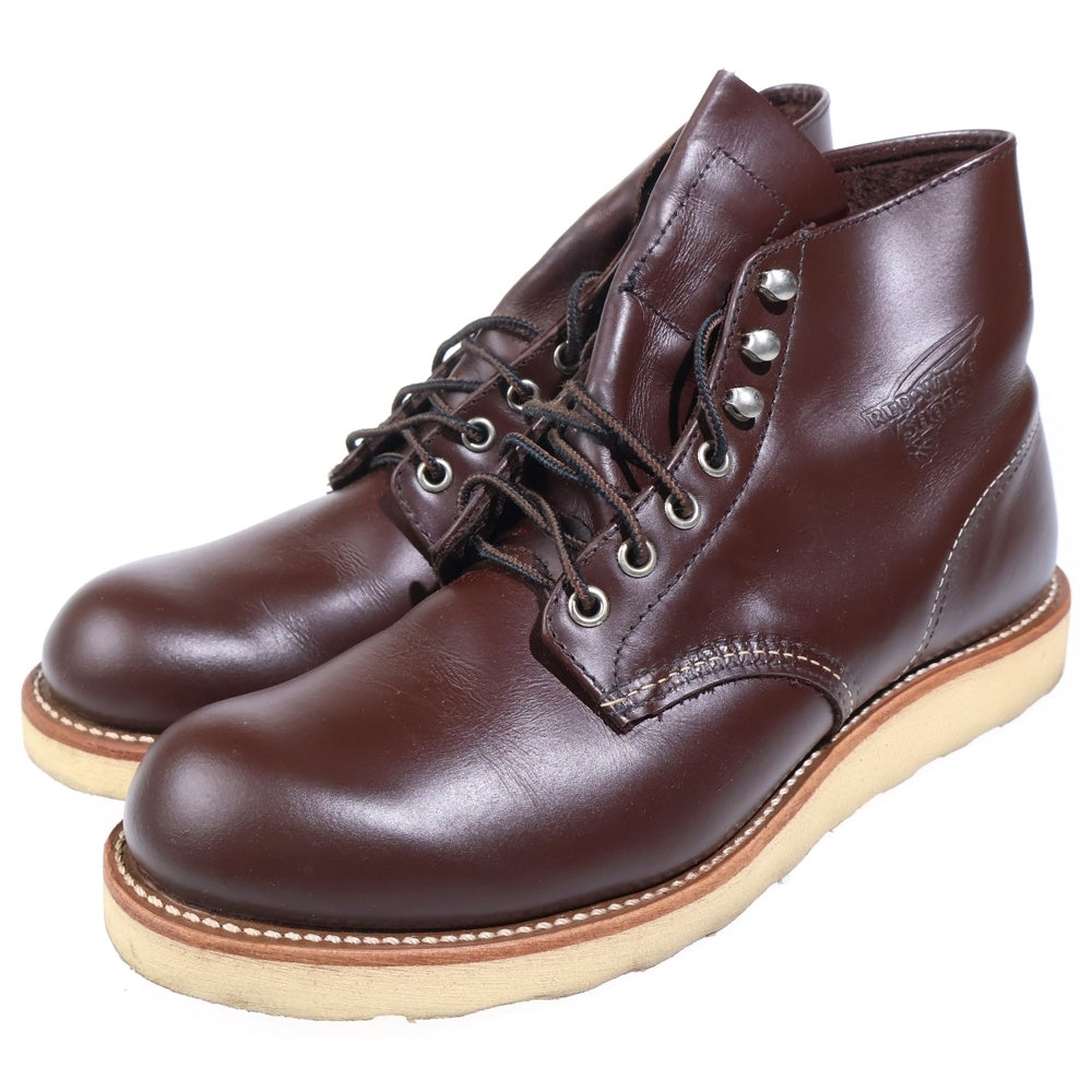 RED WING(レッド ウイング) 8134 6INCH CLASSIC PLAIN TOE クラシック プレーントゥ レザー ワークブーツ ブラウン