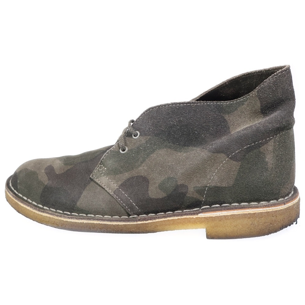 Clarks(クラークス) DESERT BOOT CAMO スウェードレザー カモフラ デザートブーツ チャッカブーツ グレー 62126