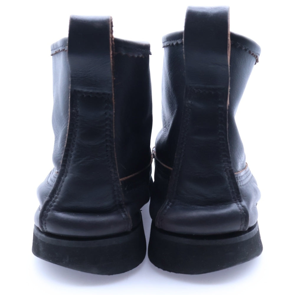 RUSSELL MOCCASIN(ラッセルモカシン) ノックアバウト モックトゥ レザー ブーツ ブラック