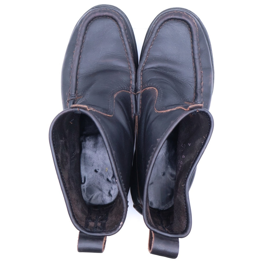 RUSSELL MOCCASIN(ラッセルモカシン) ノックアバウト モックトゥ レザー ブーツ ブラック