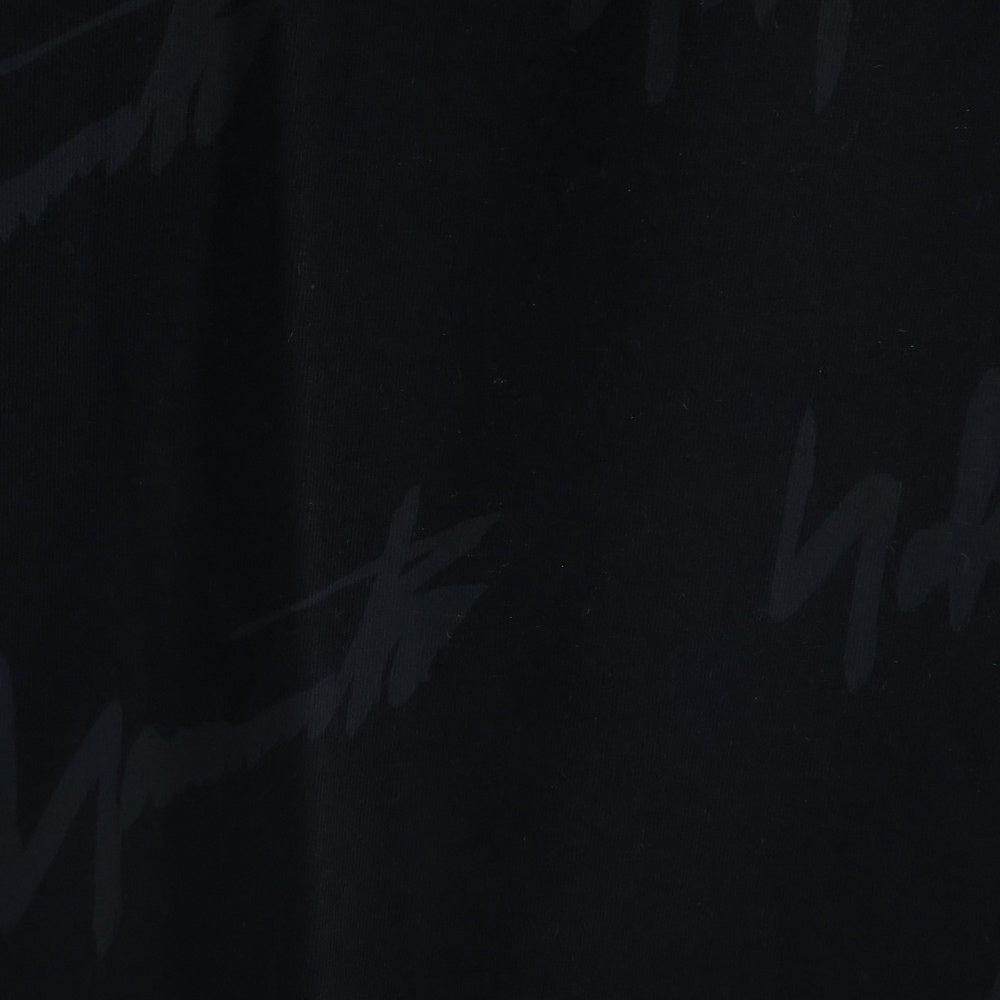 WIND AND SEA(ウィンダンシー) 22AW × ワイルドサイド ヨウジヤマモト モノグラム ロゴプリント 総柄 半袖Tシャツ カットソー ブラック WS-22WSTE-02