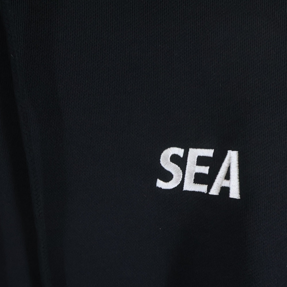 WIND AND SEA(ウィンダンシー) 23SS ×UMBRO LOGO EMBROIDERY HOODIE アンブロ ロゴ刺繍 スウェット プルオーバーパーカー フーディ ブラック WDS-UMB-03
