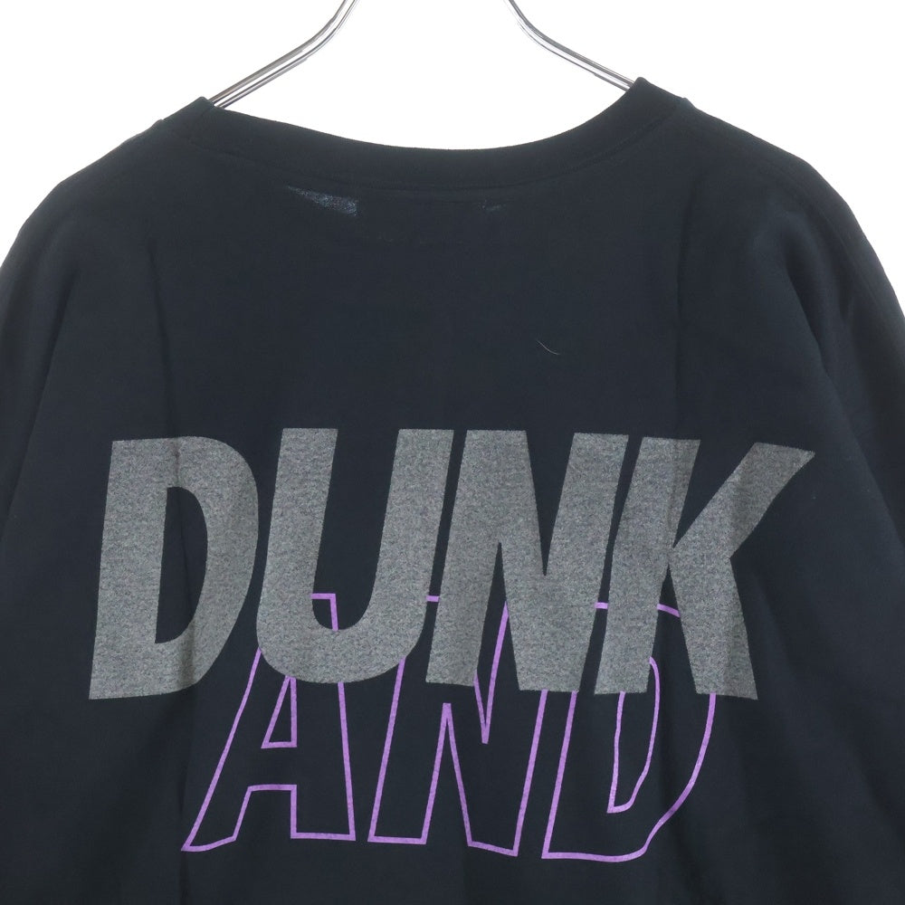 WIND AND SEA(ウィンダンシー) ×SNKR DUNK L/S TEE スニーカーダンク ロゴプリント クルーネック 長袖Tシャツ カットソー ブラック WDS-SNKR-2-06