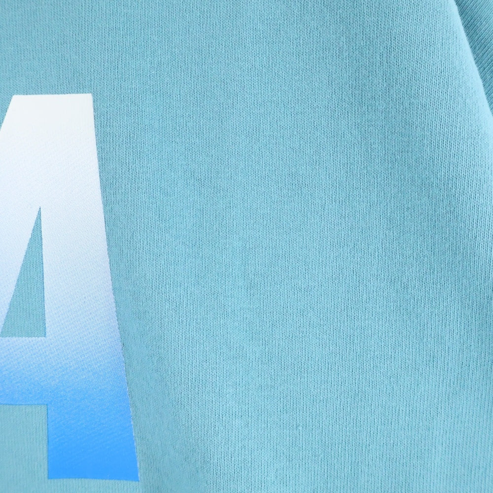 WIND AND SEA(ウィンダンシー) 25SS S/S TEE グラデーション ロゴプリント クルーネック 半袖Tシャツ カットソー ブルー WDS-O-SIGT-25-Q4-CS-01