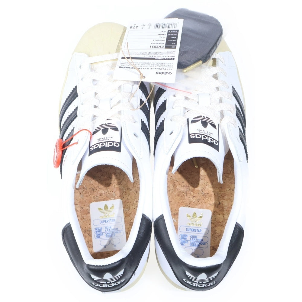 adidas(アディダス) ×atmos Superstar Laser アトモス レーザー スーパースター ローカットスニーカー ブラック/ホワイト US9.5/27.5cm FV2831