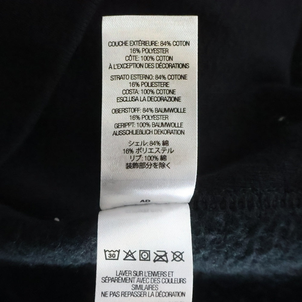 SUPREME(シュプリーム) 22SS Raised Handstyle Hooded Sweatshirt レイズドハンドスタイルロゴ 刺繍 スウェット プルオーバーパーカー フーディ ブラック