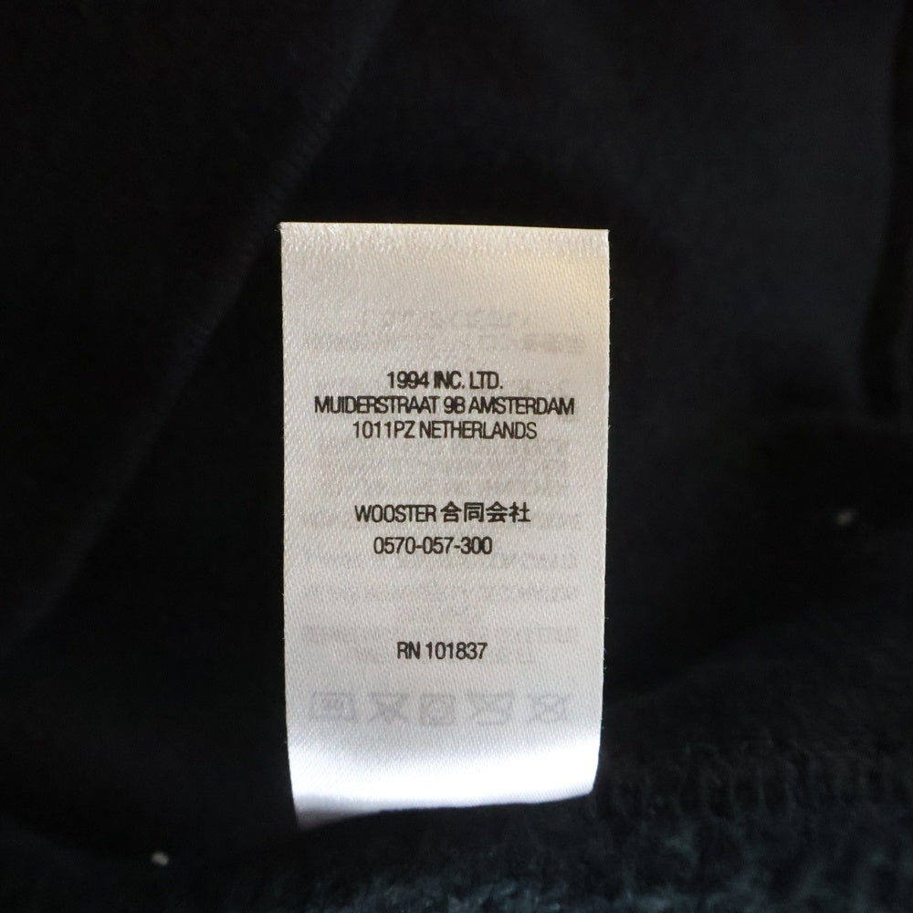 SUPREME(シュプリーム) 22SS Raised Handstyle Hooded Sweatshirt レイズドハンドスタイルロゴ 刺繍 スウェット プルオーバーパーカー フーディ ブラック
