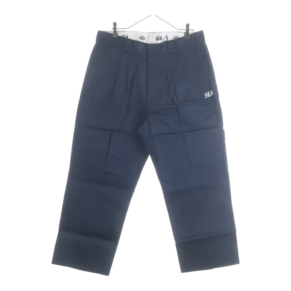 WIND AND SEA(ウィンダンシー) 20SS ×DICKIES 2TUCK TROUSERS ディッキーズ 2タック トラウザー ワークパンツ ネイビー WDS-20S2-PT-03