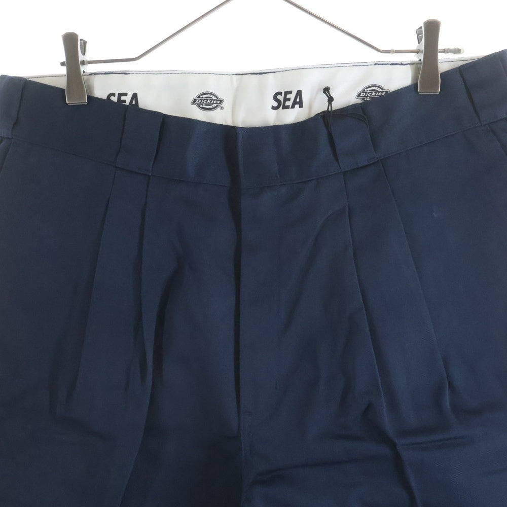 WIND AND SEA(ウィンダンシー) 20SS ×DICKIES 2TUCK TROUSERS ディッキーズ 2タック トラウザー ワークパンツ ネイビー WDS-20S2-PT-03