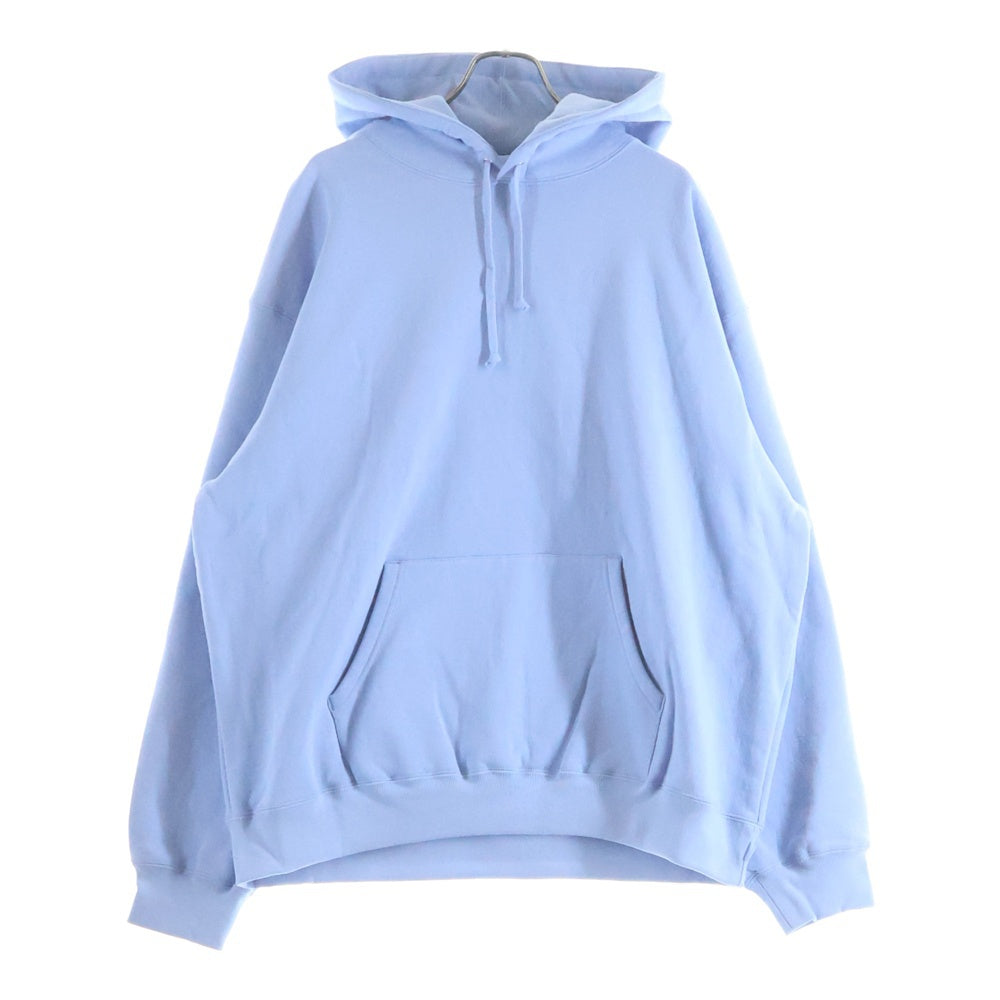 SUPREME(シュプリーム) 24AW Satin Applique Hooded Sweatshirt サテン アップリケ ロゴ スウェット プルオーバーパーカー フーディ ライトブルー