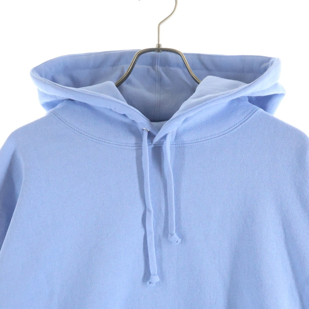 SUPREME(シュプリーム) 24AW Satin Applique Hooded Sweatshirt サテン アップリケ ロゴ スウェット プルオーバーパーカー フーディ ライトブルー