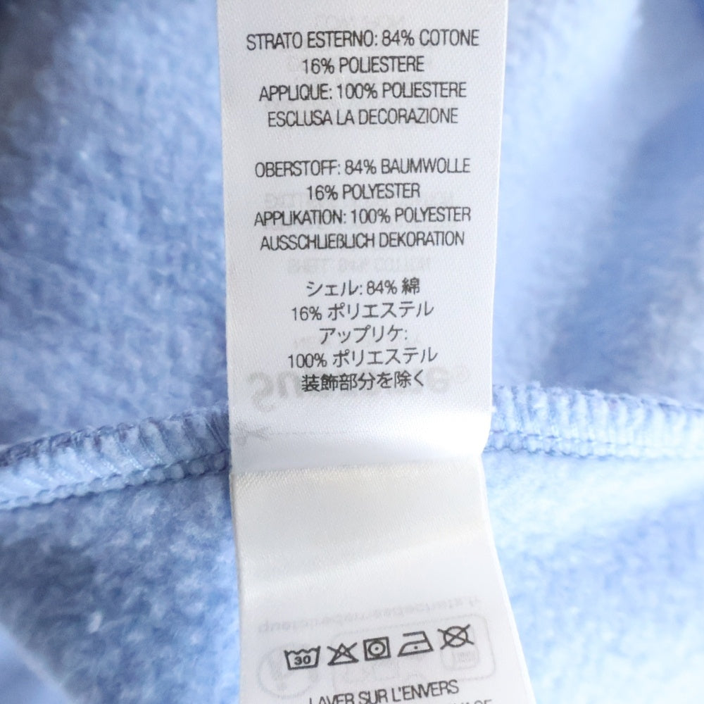 SUPREME(シュプリーム) 24AW Satin Applique Hooded Sweatshirt サテン アップリケ ロゴ スウェット プルオーバーパーカー フーディ ライトブルー