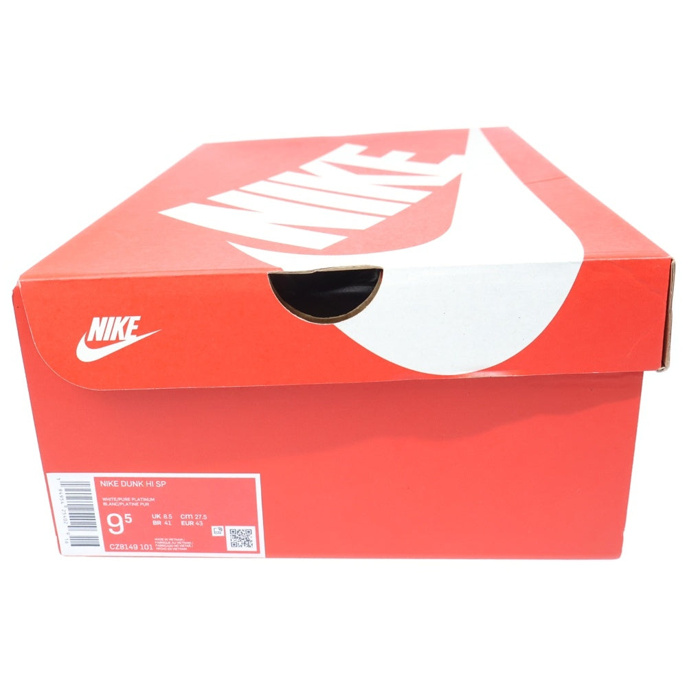 NIKE(ナイキ) DUNK HIGH SP PURE PLATINUM ダンク ハイカットスニーカー ピュアプラチナム ホワイト US9.5/27.5cm CZ8149-101