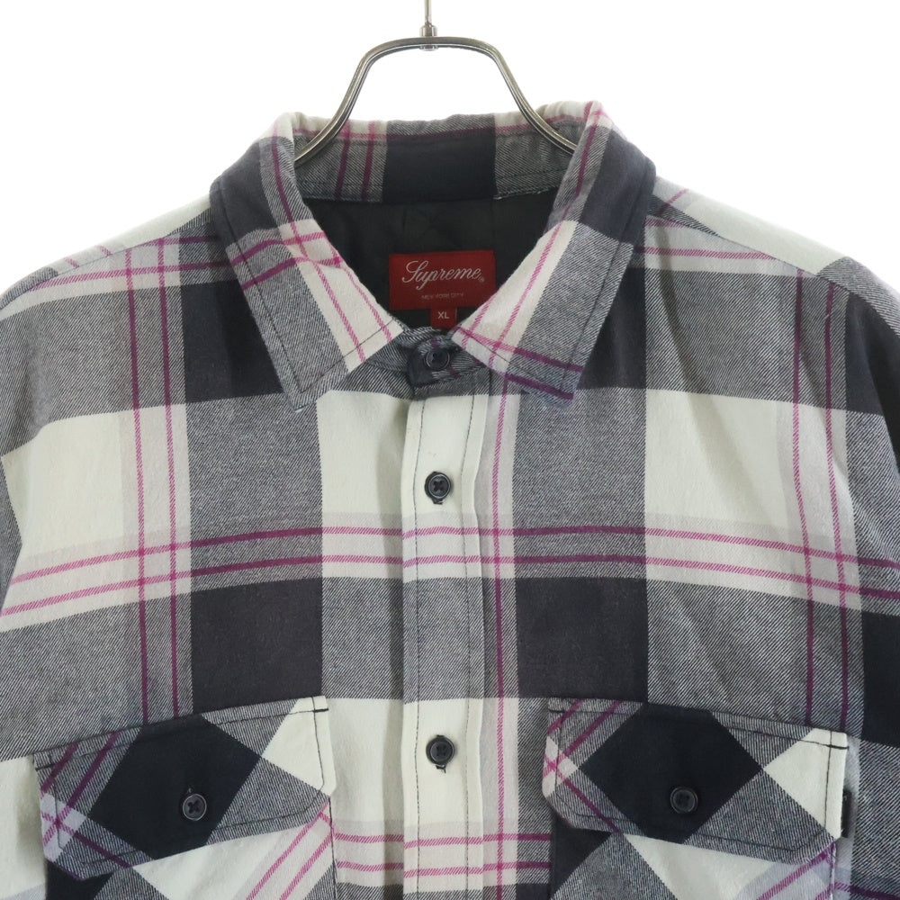 SUPREME(シュプリーム) 20AW Quilted Flannel Shirt キルテッド