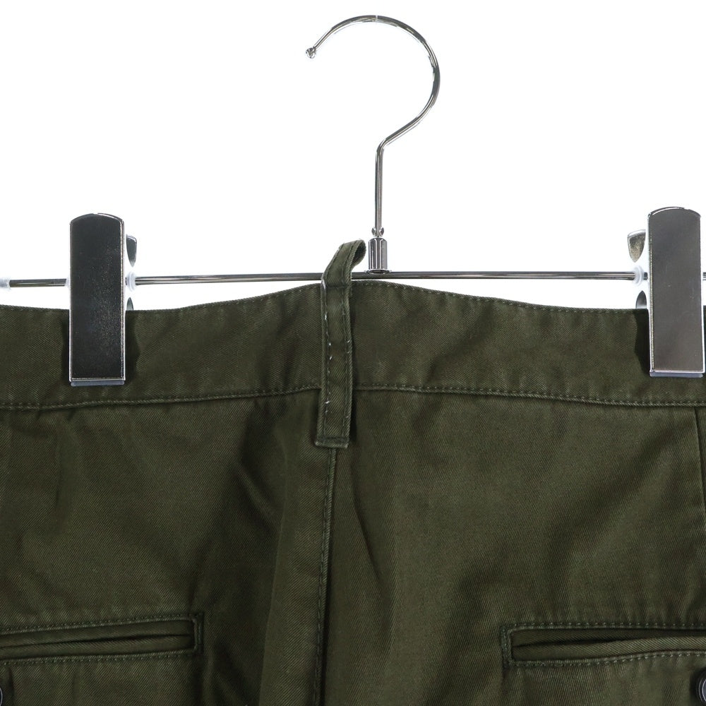 DSQUARED2(ディースクエアード) 20SS Chino Cargo Fit Cotton Pants チノ カーゴ フィット コットン パンツ カーキ S74KB0385