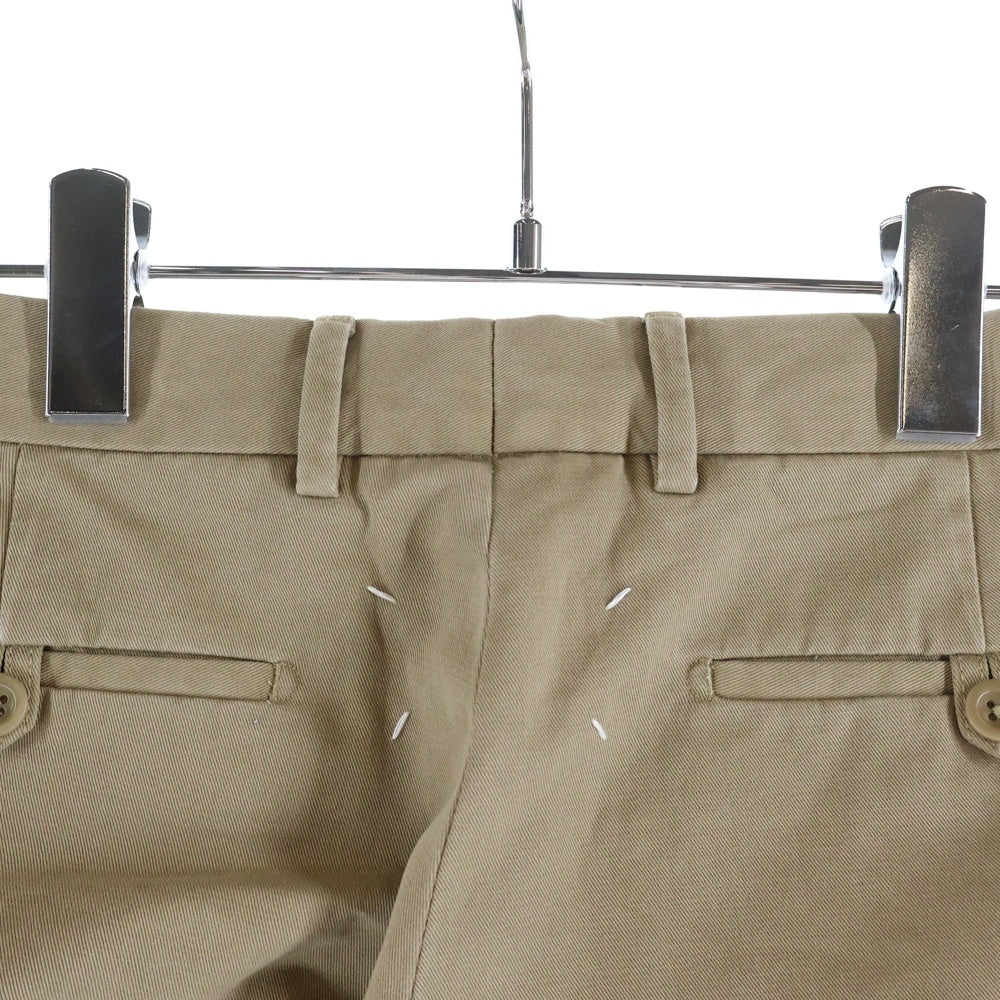 Maison Martin Margiela(メゾンマルタンマルジェラ) 20SS ウォッシュド スリム チノ トラウザーズ ロングパンツ ベージュ S50KA0536