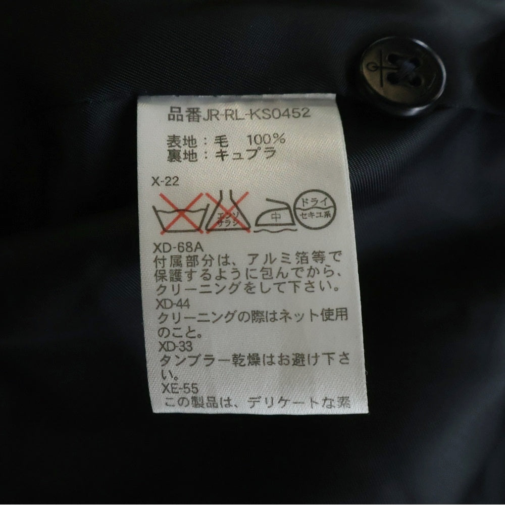 POLO RALPH LAUREN(ポロラルフローレン) 裏地キュプラ ウールPコート ネイビー JR-RL-KS0452