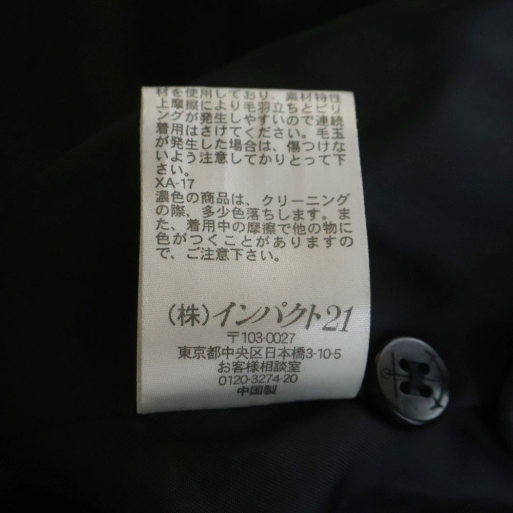 POLO RALPH LAUREN(ポロラルフローレン) 裏地キュプラ ウールPコート ネイビー JR-RL-KS0452