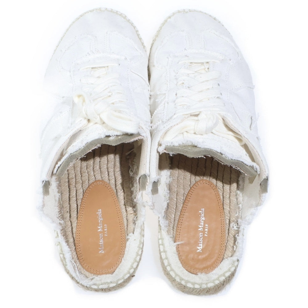 Maison Martin Margiela(メゾンマルタンマルジェラ) ESPA MULE エスパミュール キャンバス ローカットスニーカー サンダル ホワイト S37WS0585