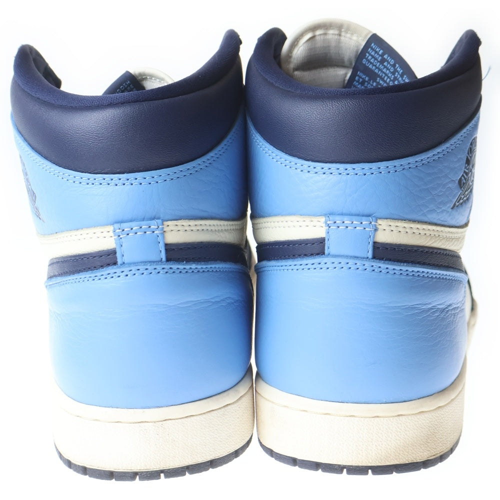 NIKE(ナイキ) AIR JORDAN1 RETRO HIGH OG OBSIDIAN UNIVERSITY BLUE エアジョーダン1 レトロ ハイカットスニーカー オブシディアン ブルー US13/31cm 555088-140