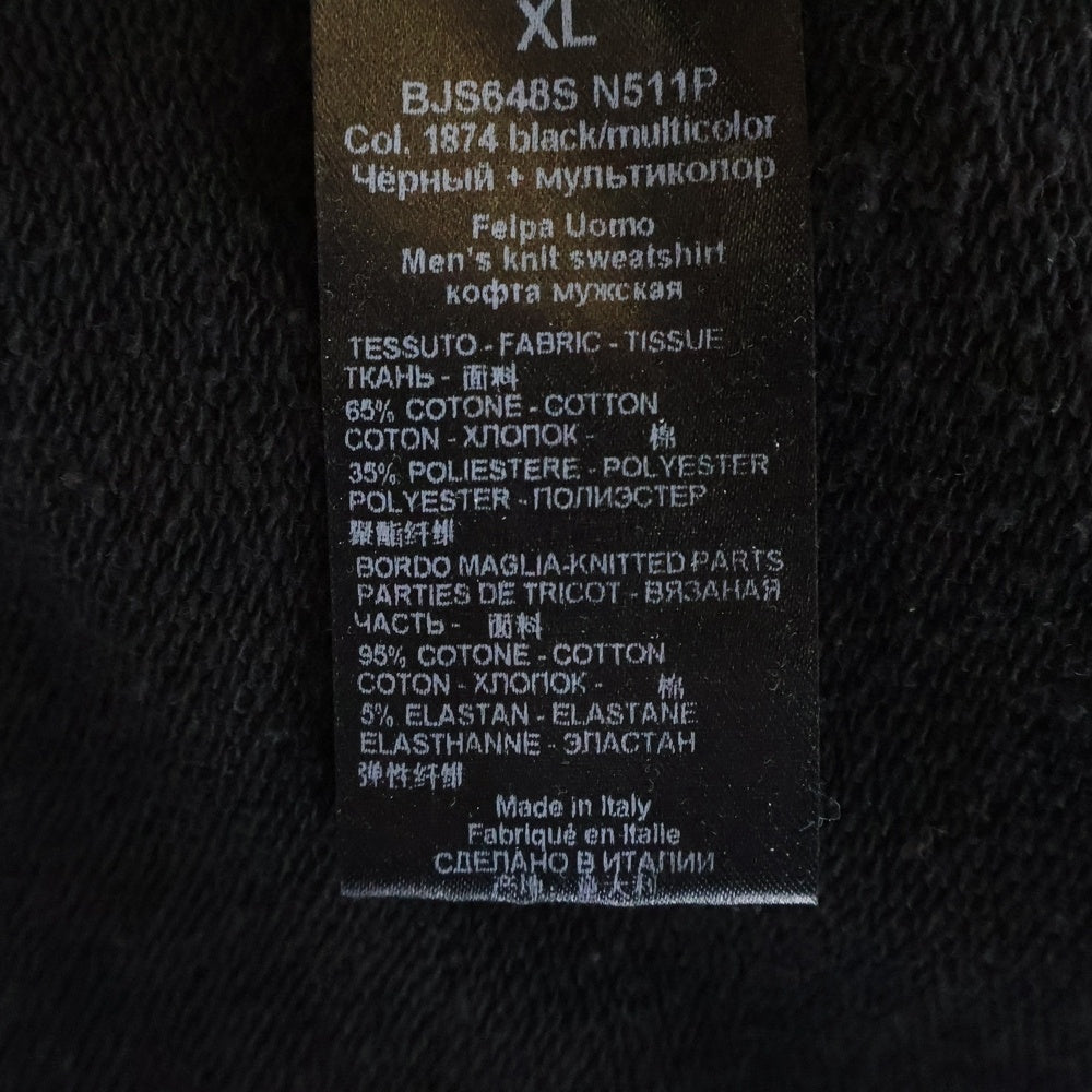 Neil Barrett(ニール バレット) ×JODY PAULSEN ART COLLAGE PRINT HOODIE ジョディポールセン アートコラージュプリント プルオーバーパーカー スウェットフーディ ブラック BJS648S N511P